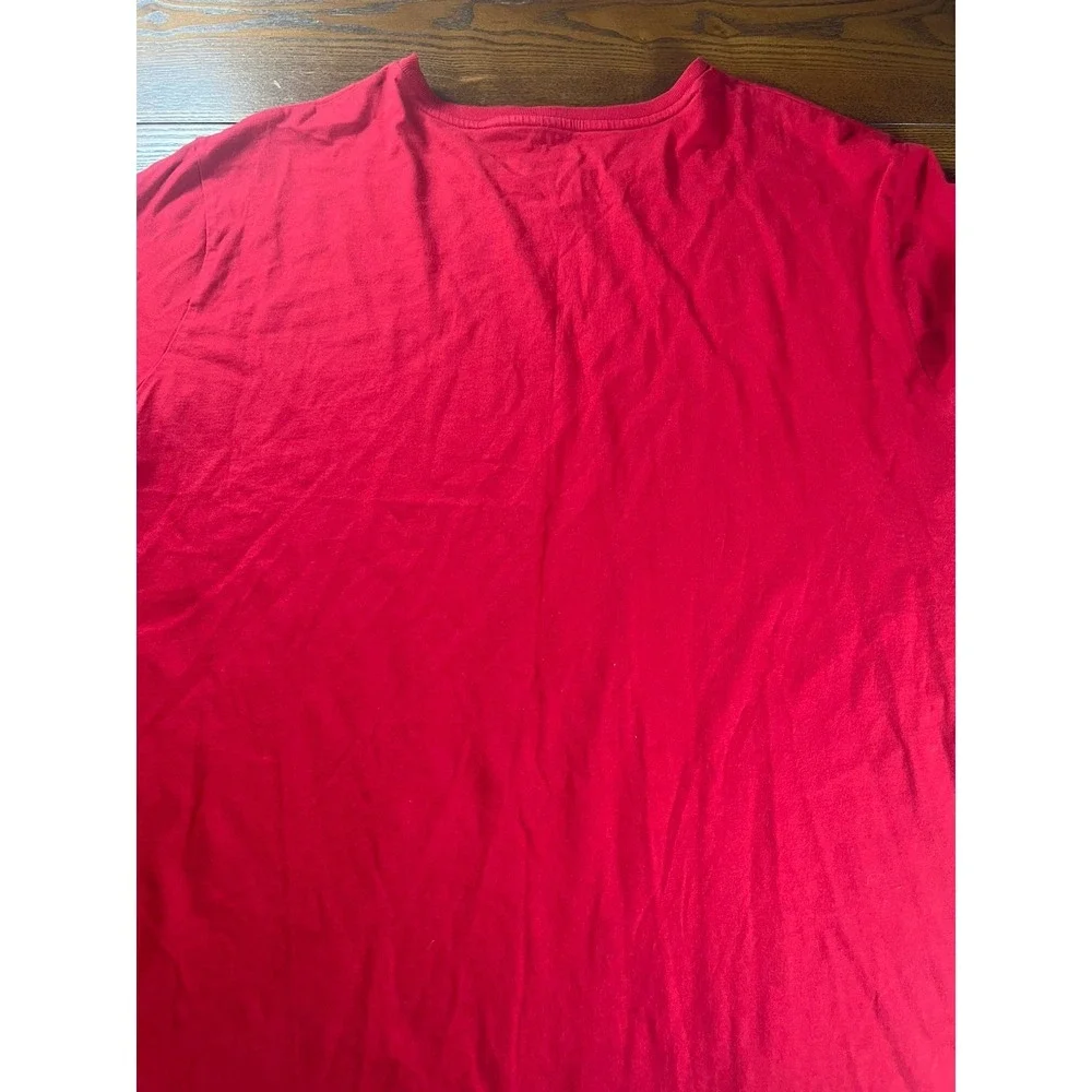 Polo Ralph Lauren Men's Red Cotton Knit Crew Neck Logo T-Shirt Short Sleeve XXL